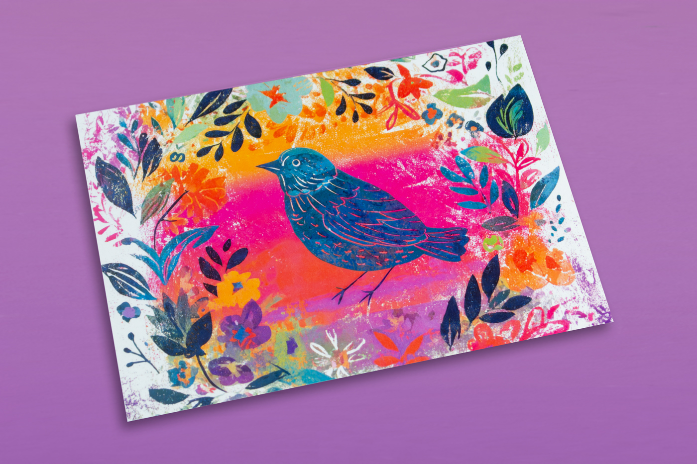 Postcard on Recycled 350gsm with natural texture